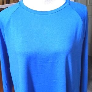 NWOT Athletic Works Women's Plus Size Long Sleeves Top Blue Size 3X